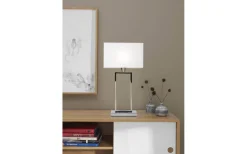 Cottex Kensington Bordslampa 51cm Krom/Vit* Vardagsrum|Sovrum
