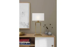 Vardagsrum|Sovrum<Cottex Kensington Bordslampa 51cm Mässing/Vit