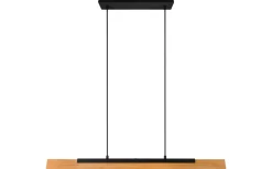 Avlånga Taklampor<Trio Lighting Kerala Takpendel LED matt svart/trä