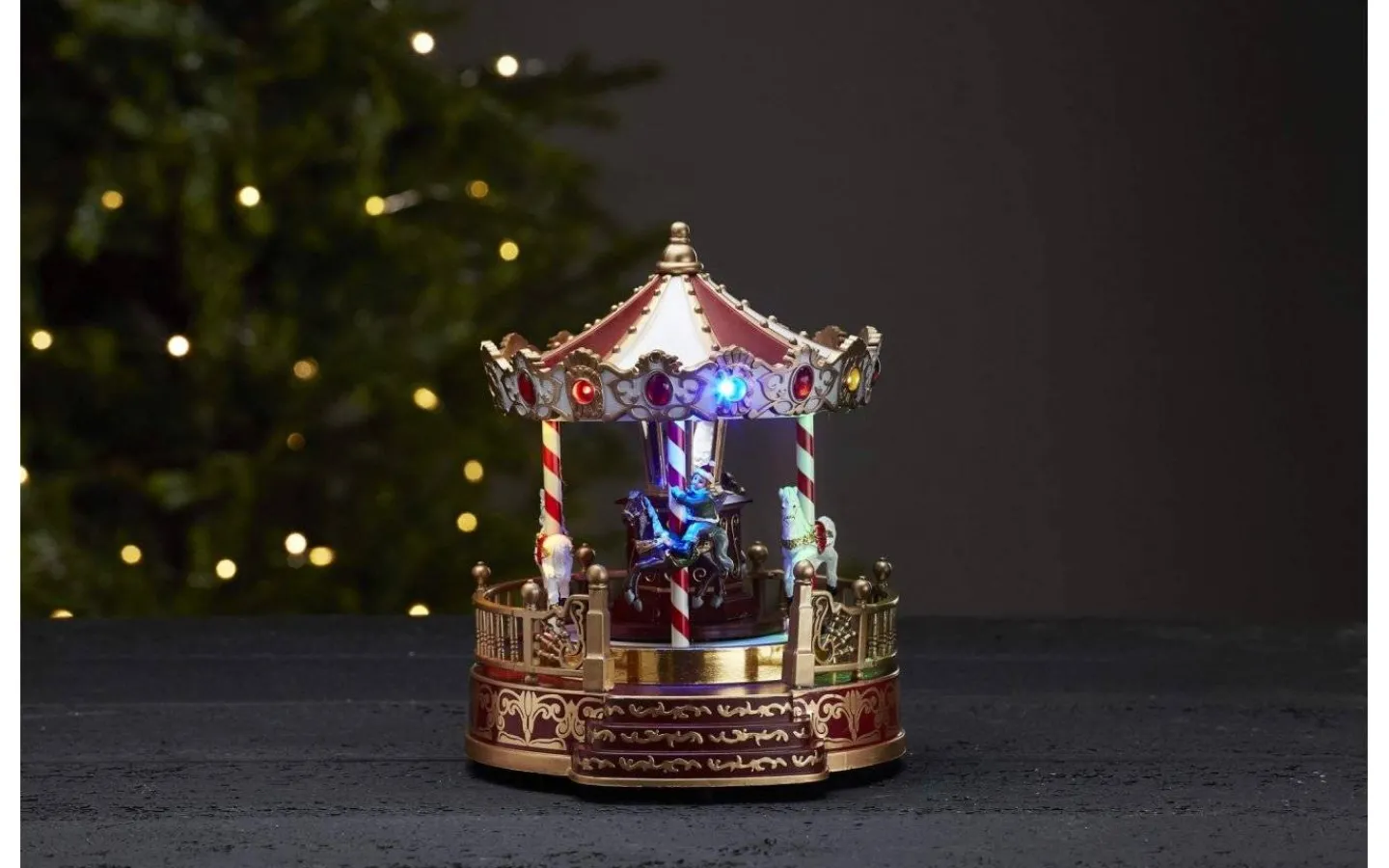 Julbyar Och Figurer<Star Trading Kidsville Karusell 22 cm