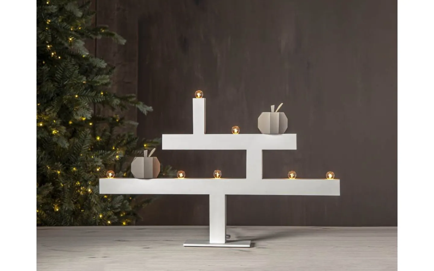 Visa Alla Adventsljusstakar|Adventsljusstakar 31-60 Cm<Star Trading Kivik Adventsljusstake 40cm Vit