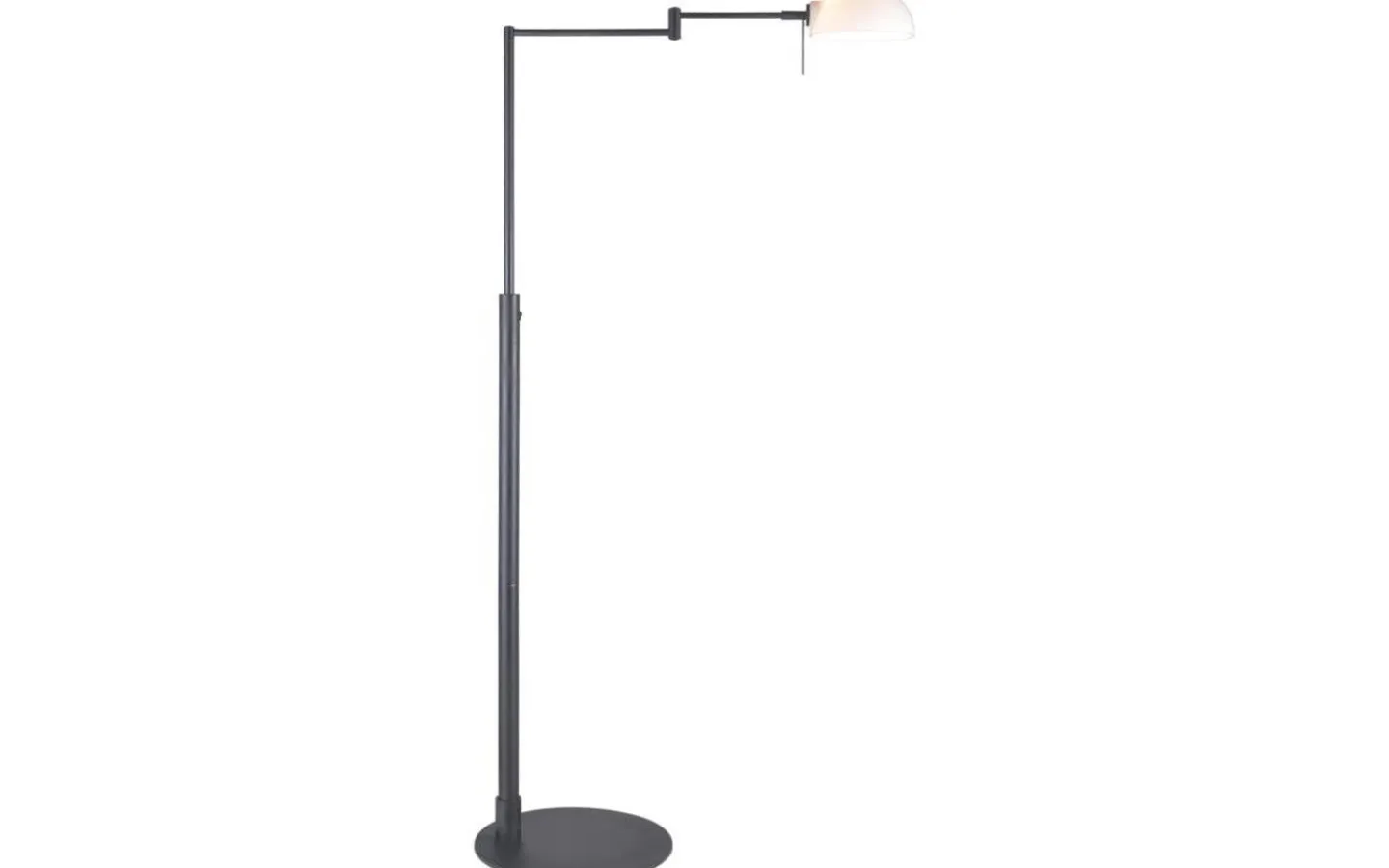 Halo Design Kjøbenhavn Golvlampa 123cm Svart/Opal* Golvläslampor