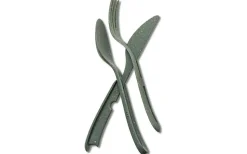 Bestick<Koziol Klikk Bestickset 3 delar Mörkgrå