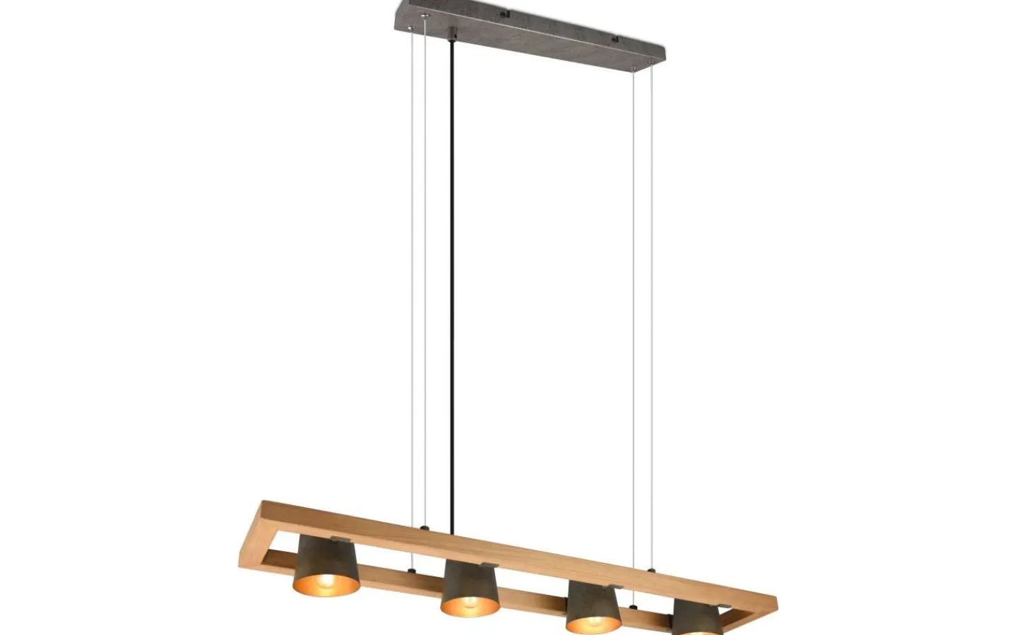 Avlånga Taklampor<Trio Lighting Klockpendel 4-delad E14 antik stål