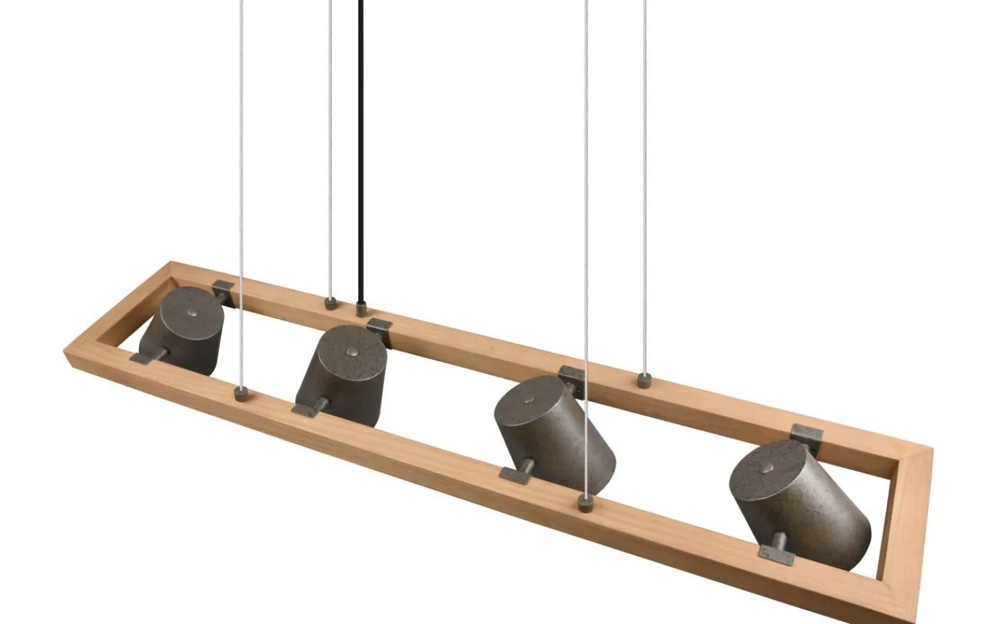 Avlånga Taklampor<Trio Lighting Klockpendel 4-delad E14 antik stål