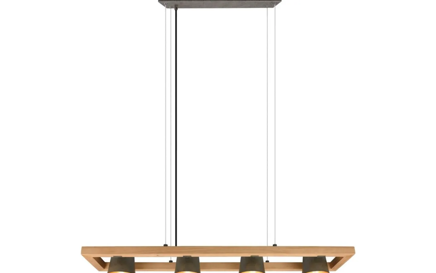 Avlånga Taklampor<Trio Lighting Klockpendel 4-delad E14 antik stål