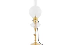 Karlskrona Lampfabrik Klotkupa 85 - Mattblästrat klarglas* Fotogenskärmar