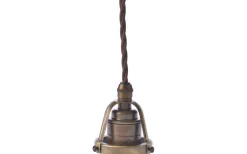 Texa Design Kloupphäng U16 Brun kabel, Antik* Fönsterlampor|Sladdställ Med Sockel