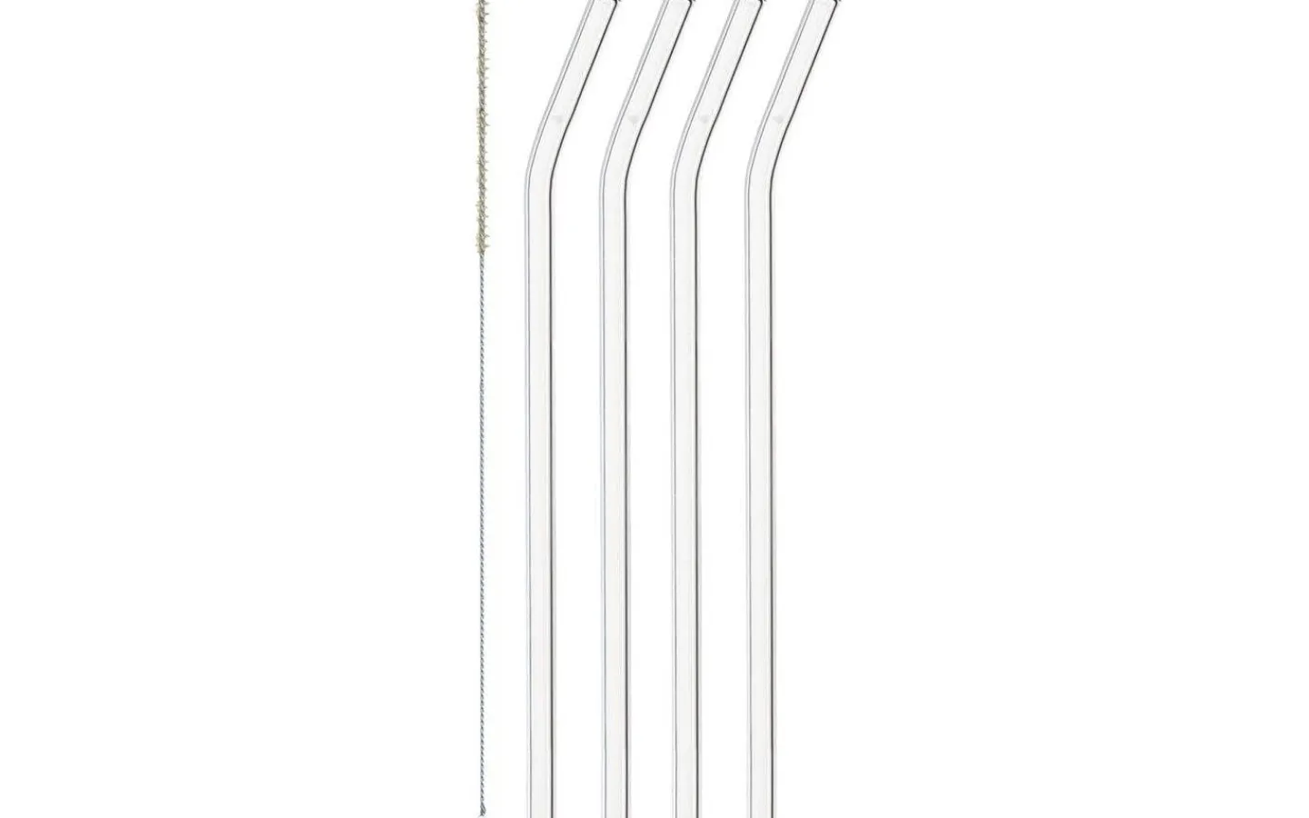 Leonardo Knik Sugrör i Glas 23cm 4-pack* Kökstillbehör