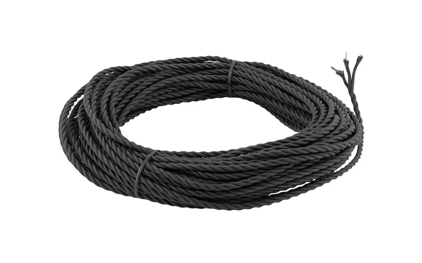 Knoppledning - Svart (25 m)