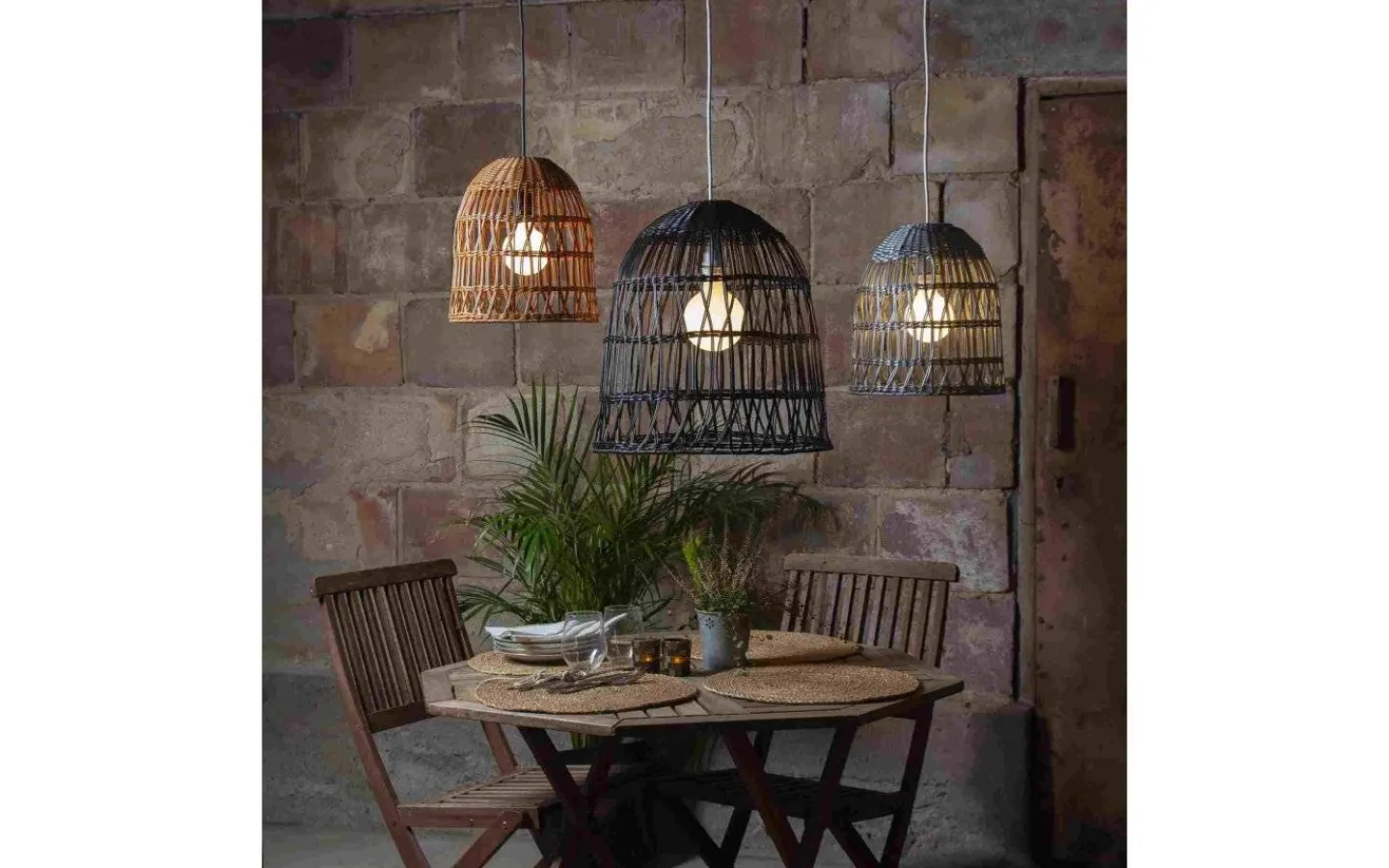 Taklampor Utomhus<Star Trading Knute Lampskärm Svart 48 cm Utomhusbruk