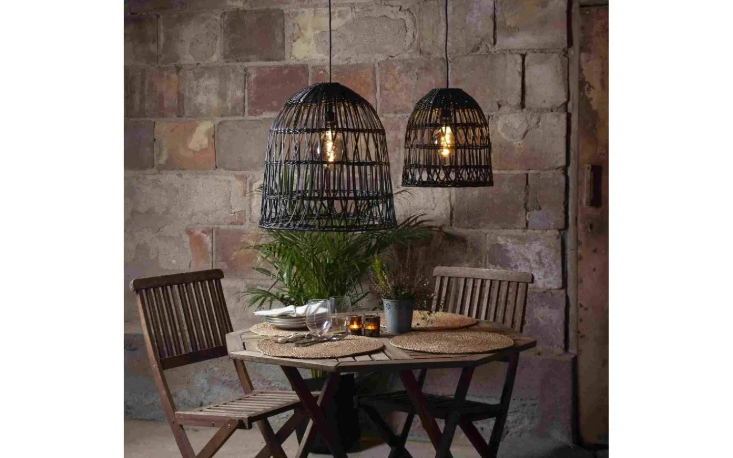 Taklampor Utomhus<Star Trading Knute Lampskärm Svart 48 cm Utomhusbruk