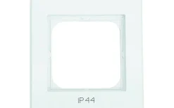 Strömställare/Vägguttag<Malmbergs Kombinationsram Optima, 1-fack, Med text IP44