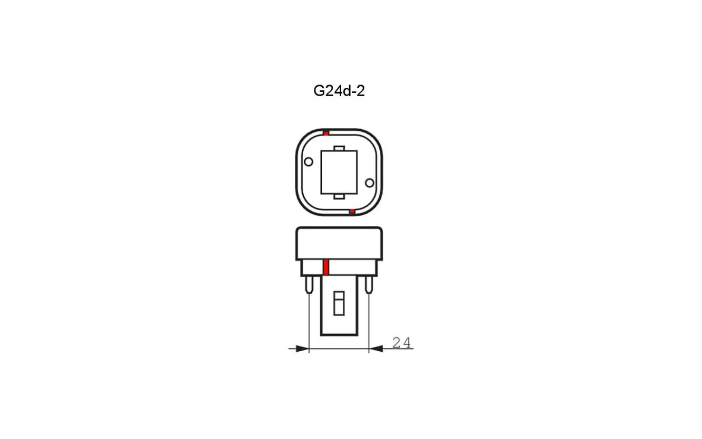G24D Pld Kompaktlysrör<Unison Kompaktlysrör PLD 2-pin G24d-2 840 18W