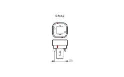 G24D Pld Kompaktlysrör<Unison Kompaktlysrör PLD 2-pin G24d-2 830 18W