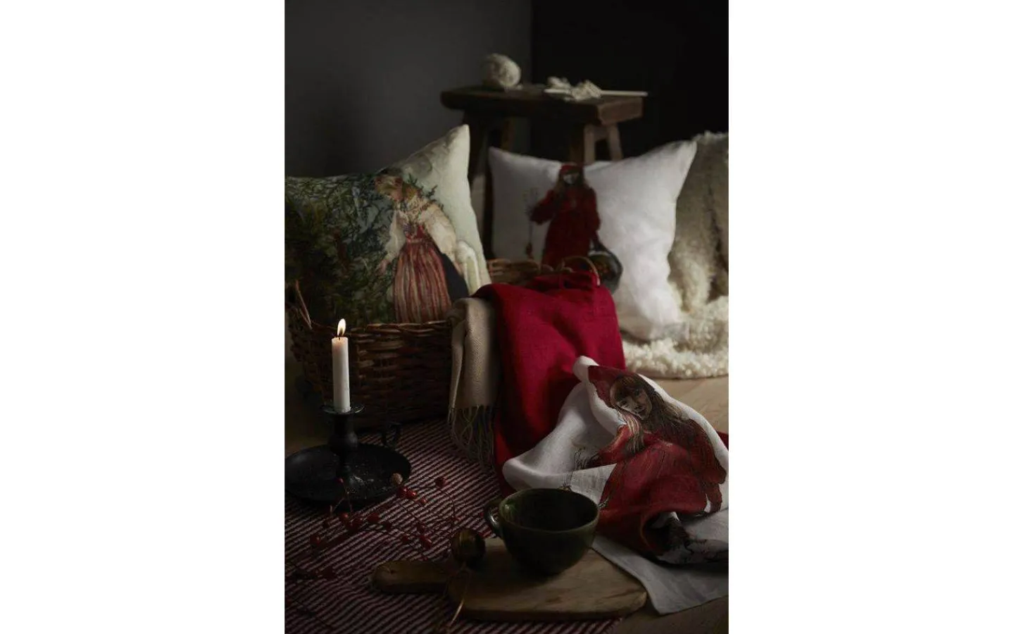 Kuddfodral|Inredning Jul<Svanefors Konfekt Kuddfodral Grön 45x45cm