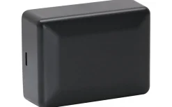 Kopplingsdosa med snäpplock, 1x 3-pol, 100x75x40 mm, Svart