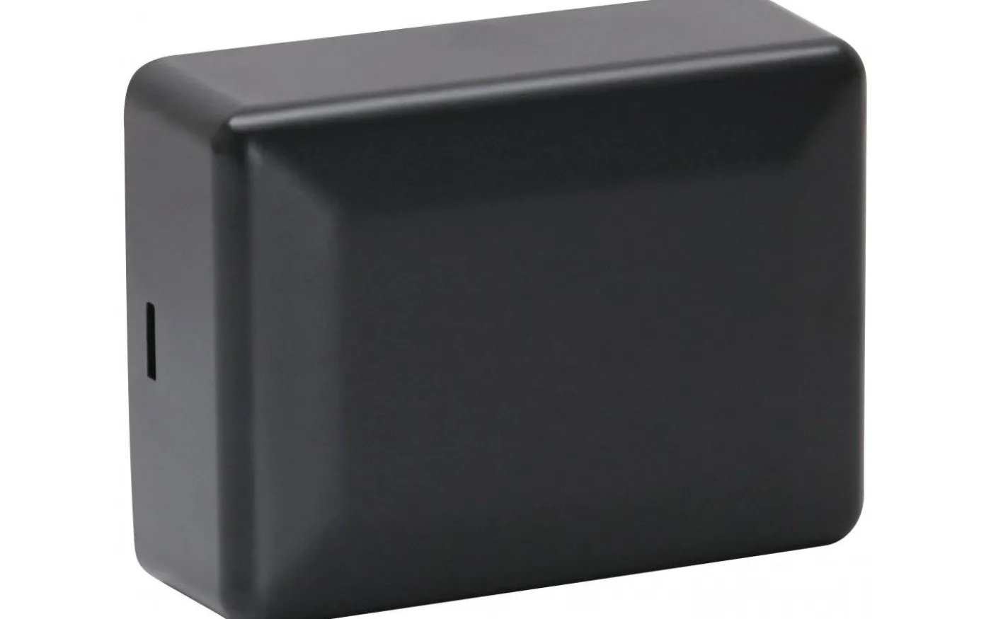 Kopplingsdosa med snäpplock, 1x 3-pol, 100x75x40 mm, Svart