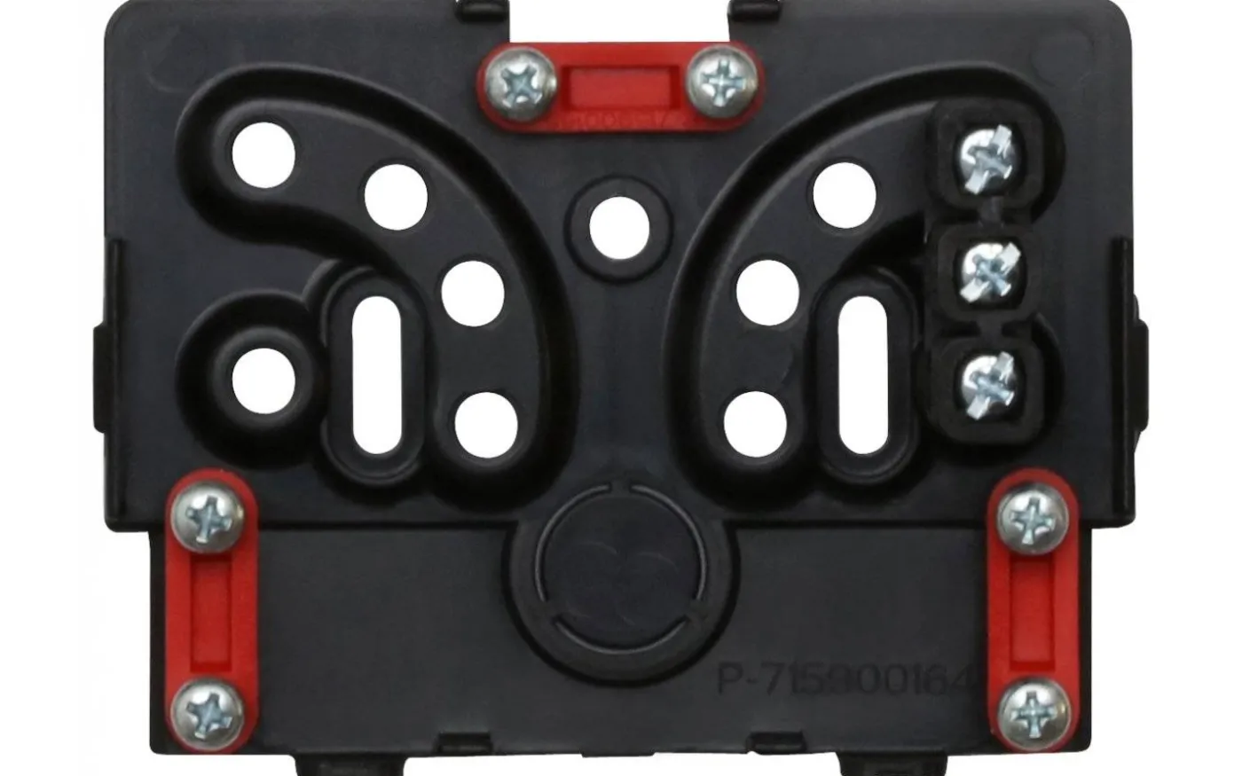 Kopplingsdosa med snäpplock, 1x 3-pol, 100x75x40 mm, Svart