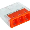 Malmbergs Kopplingsklämma Slim, 3-pol, 0,5-2,5mm², 100st* Förläggningsmaterial
