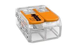 Malmbergs Kopplingsklämma Wago 221, 2-pol, 4 mm², 100 st/förp.* Förläggningsmaterial