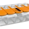 Förläggningsmaterial<Malmbergs Kopplingsklämma Wago 221, 5-pol, 4 mm², 25 st/förp.