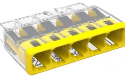 Förläggningsmaterial<Malmbergs Kopplingsklämma Wago 2773, 5-pol, 4 mm², 60 st/förp