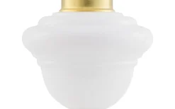 Korgoljehus 14''' - Vitt glas / Mässing