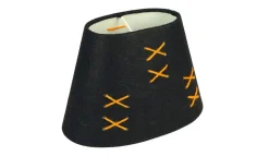 Oriva Kors Lampskärm Oval 22cm Svart/Orange* Ovala Lampskärmar