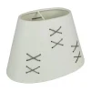 Kors Lampskärm Oval 14cm Vit/Grå