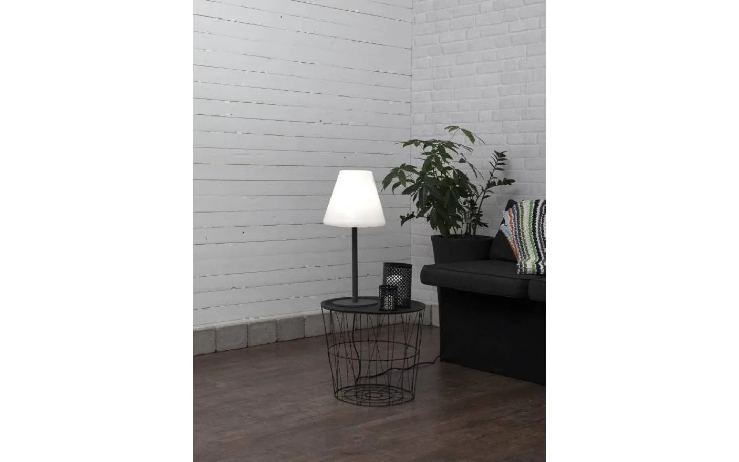 Star Trading Kreta Bordslampa 60cm Grå IP65* Bordslampor Utomhus