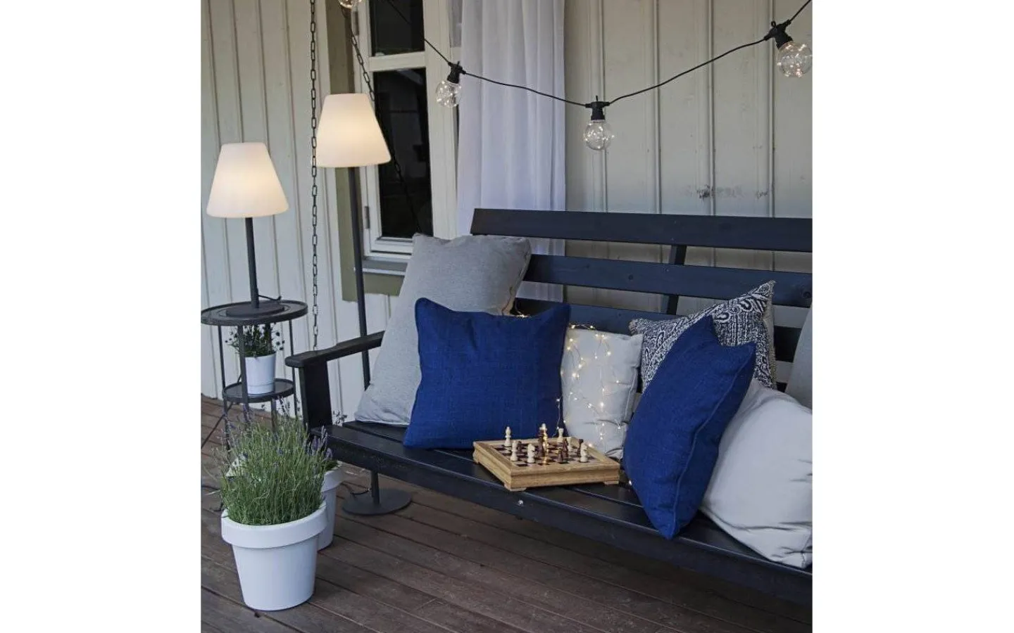 Star Trading Kreta Bordslampa 60cm Grå IP65* Bordslampor Utomhus