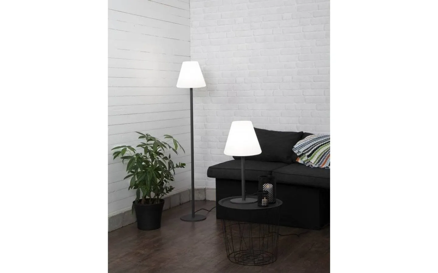 Star Trading Kreta Bordslampa 60cm Grå IP65* Bordslampor Utomhus