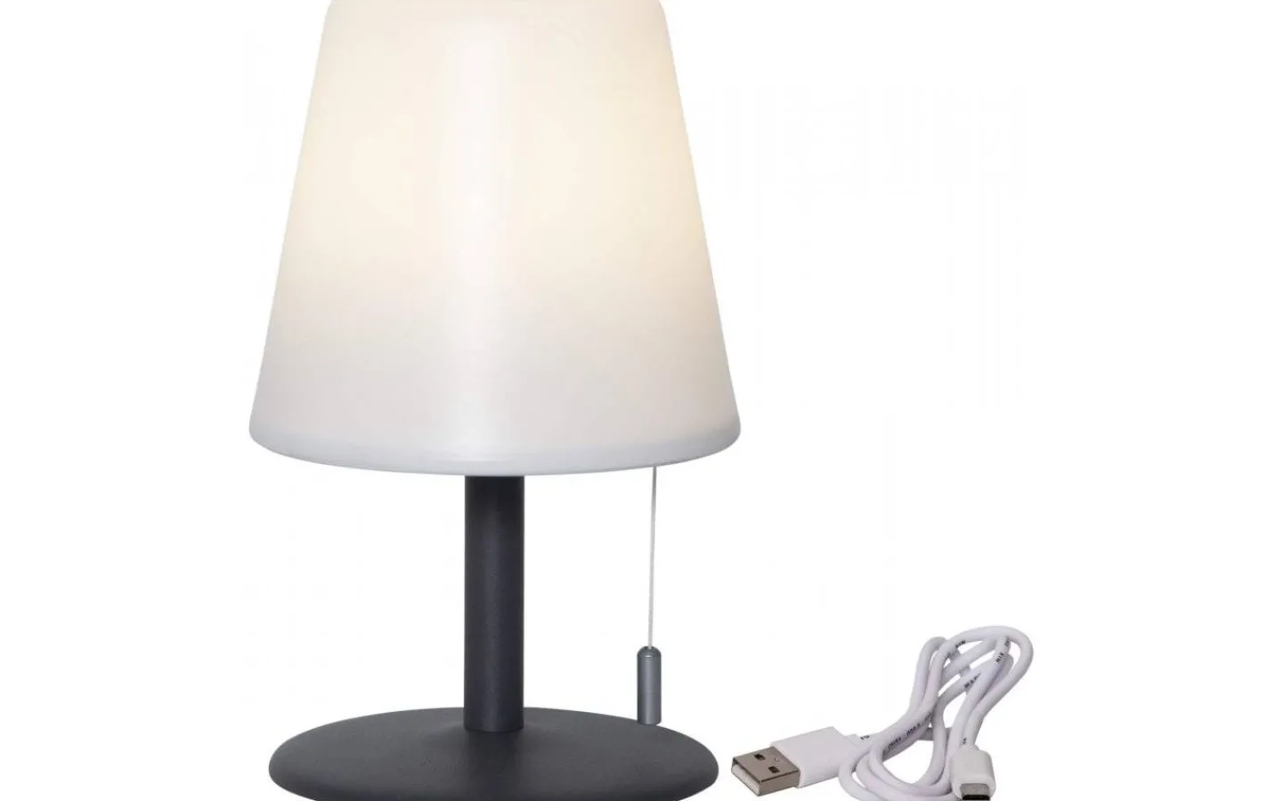 Utomhusdekorationer|Uppladdningsbara Lampor Utomhus<Star Trading Kreta Uppladdningsbar Bordslampa Varmvit 26cm IP44