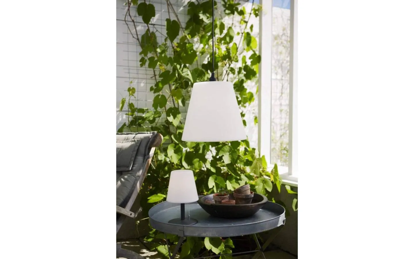 Utomhusdekorationer|Uppladdningsbara Lampor Utomhus<Star Trading Kreta Uppladdningsbar Bordslampa Varmvit 26cm IP44