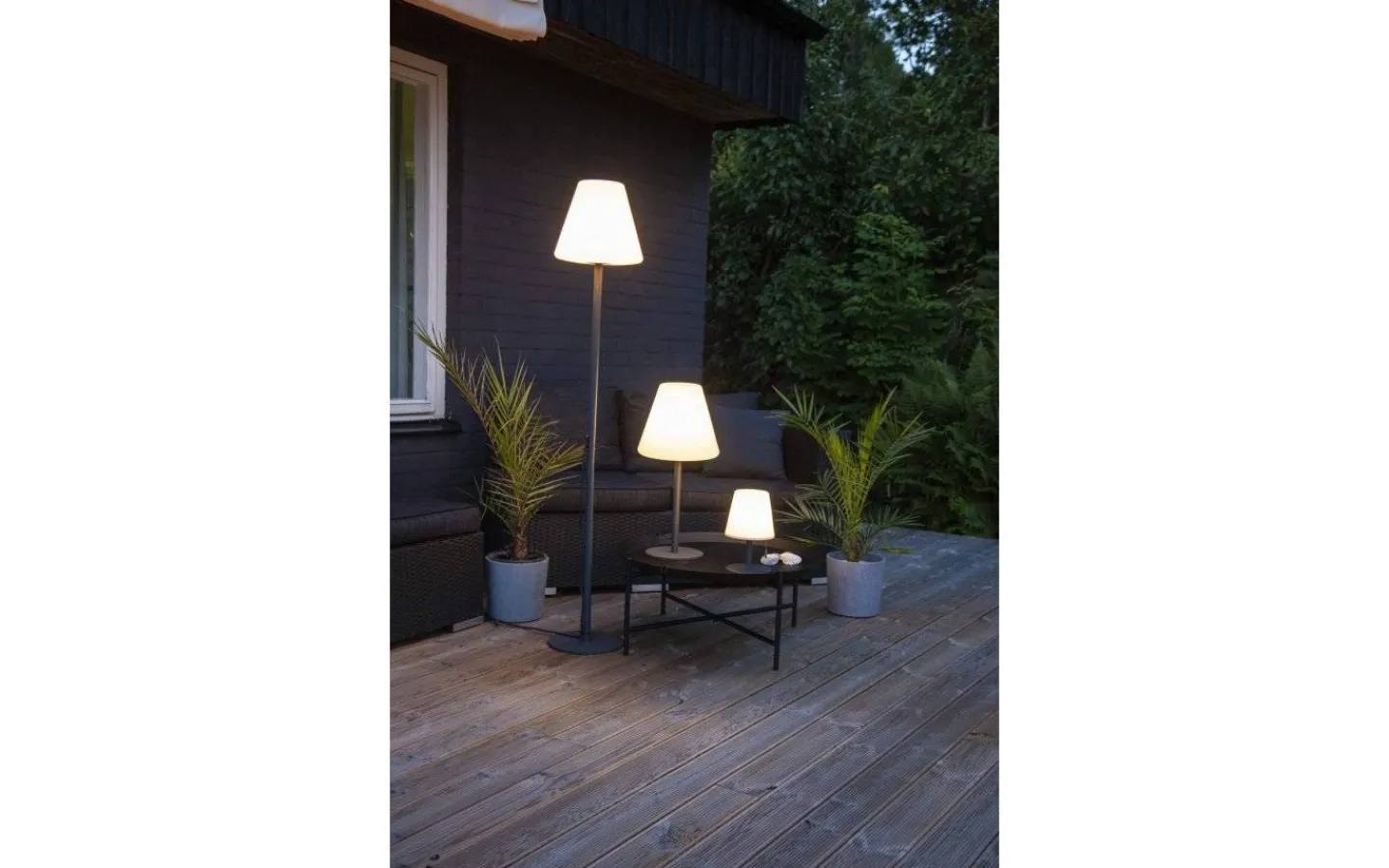 Utomhusdekorationer|Uppladdningsbara Lampor Utomhus<Star Trading Kreta Uppladdningsbar Bordslampa Varmvit 26cm IP44