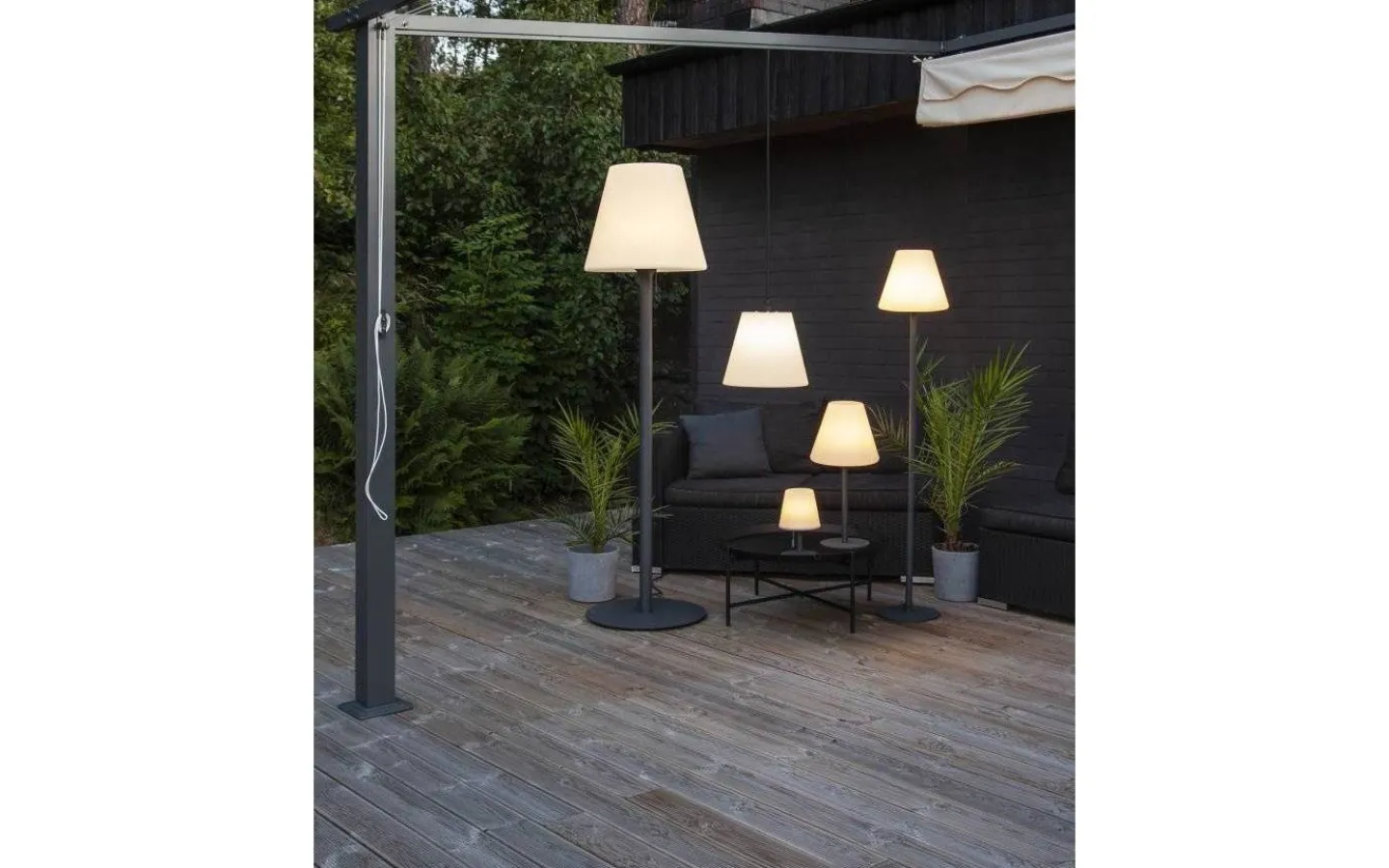 Utomhusdekorationer|Uppladdningsbara Lampor Utomhus<Star Trading Kreta Uppladdningsbar Bordslampa Varmvit 26cm IP44