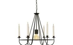 Aneta Kronoberg Takkrona 60cm Svart* Kök & Matplats|Stora Taklampor Ø50-69 Cm