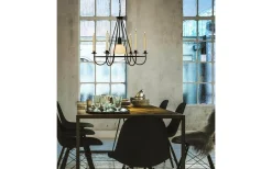 Aneta Kronoberg Takkrona 60cm Svart* Kök & Matplats|Stora Taklampor Ø50-69 Cm