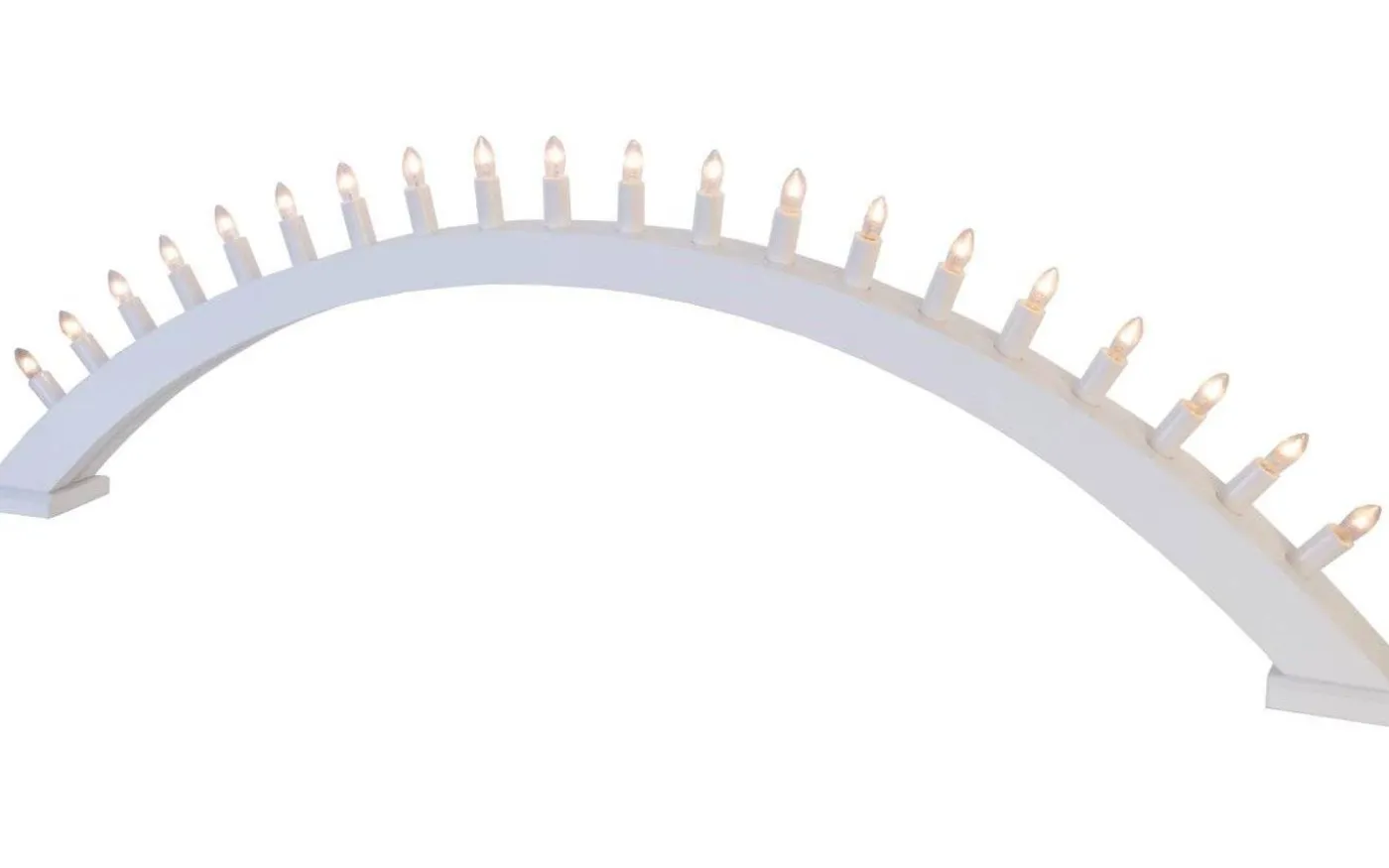 Kulle Adventsljusstake Båge Vit 31cm