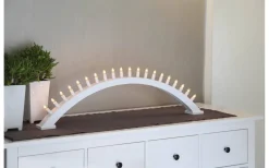 Kulle Adventsljusstake Båge Vit 31cm