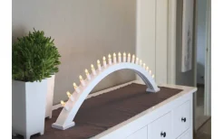 Kulle Adventsljusstake Båge Vit 31cm