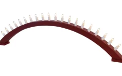 Kulle Adventsljusstake Båge Röd 31cm