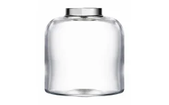 Karlskrona Lampfabrik Kungsholmenoljehus 14''' - Klart glas / Nickel* Reservdelar Fotogenlampor