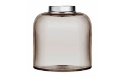 Reservdelar Fotogenlampor<Karlskrona Lampfabrik Kungsholmenoljehus 14''' - Rögfärgat glas / Nickel