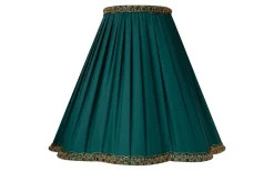 Plisserade Lampskärmar<ArmaturHantverk Kurtan Lampskärm Plisserad Ø25cm Blågrön