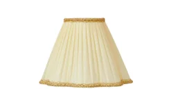 Toppringsskärmar|Plisserade Lampskärmar<ArmaturHantverk Kurtan Toppringskärm Ø22cm Gul