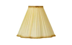 Toppringsskärmar|Plisserade Lampskärmar<ArmaturHantverk Kurtan Toppringskärm Ø25cm Gul