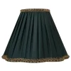 ArmaturHantverk Kurtan Toppringskärm Ø22cm Mörkgrön* Toppringsskärmar|Plisserade Lampskärmar
