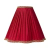 Toppringsskärmar|Plisserade Lampskärmar<ArmaturHantverk Kurtan Toppringskärm Ø25cm Röd